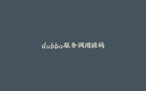 dubbo服务调用源码-拾光赋