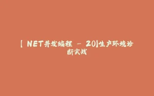 【.NET并发编程 - 20】生产环境诊断实战-拾光赋