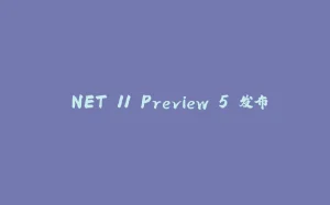.NET 11 Preview 5 发布-拾光赋