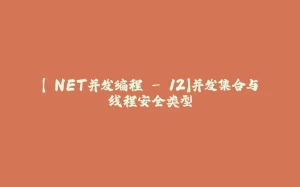 【.NET并发编程 - 12】并发集合与线程安全类型-拾光赋